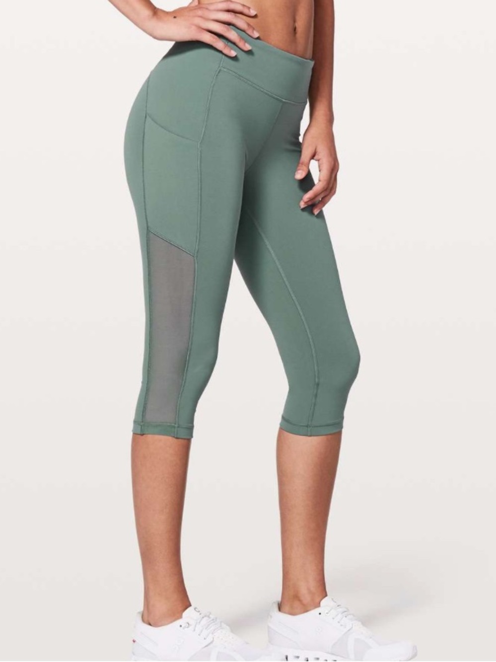 Lululemon Juniper Speed Up Crop Mesh 21 Size 2